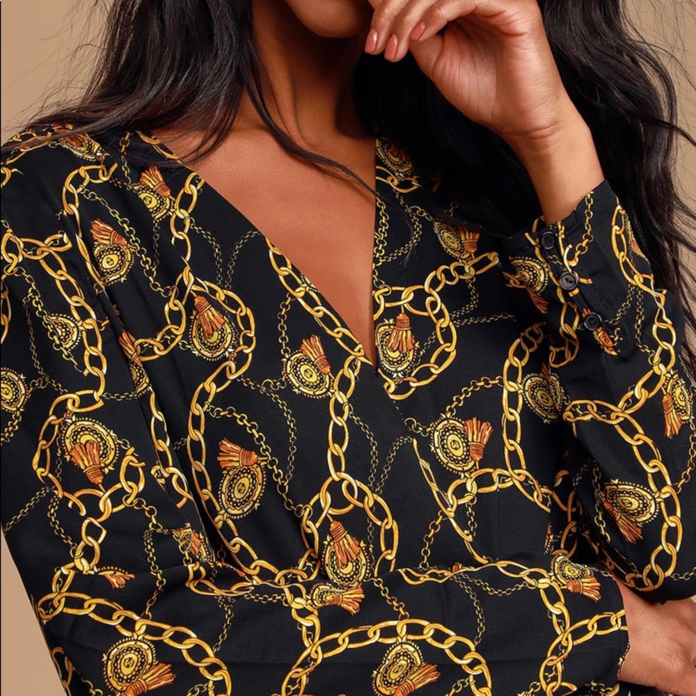 Zara chain reaction print bodysuit